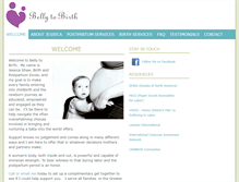 Tablet Screenshot of belly2birth.com